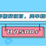 视频号搬砖项目，卖车载U盘，简单轻松，0门槛日入500+（附831G素材）