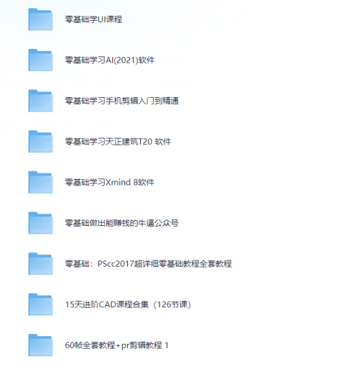 各行业付费精选课程资料合集