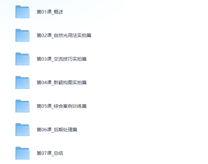 青春少女拍摄指南（28课）