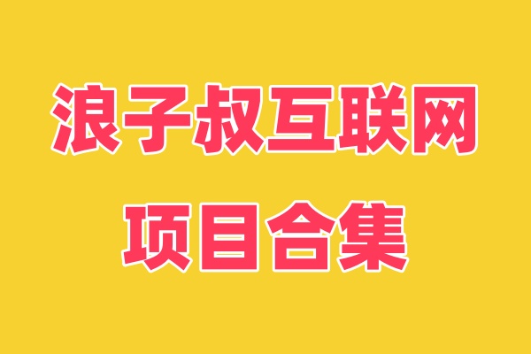 浪子叔项目合集