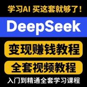 DeepSeek赚钱全套视频教程，入门到精通全套