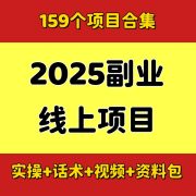2025全新副业项目【159个项目合集】