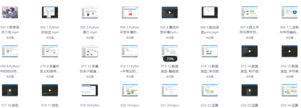 花了两万多买的Python全套教程，入门让到精通开发教程