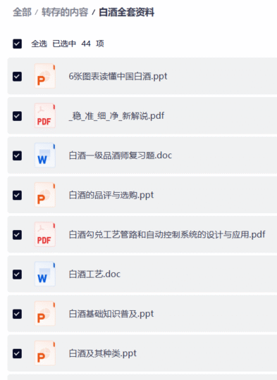 白酒知识学习：白酒全套资料